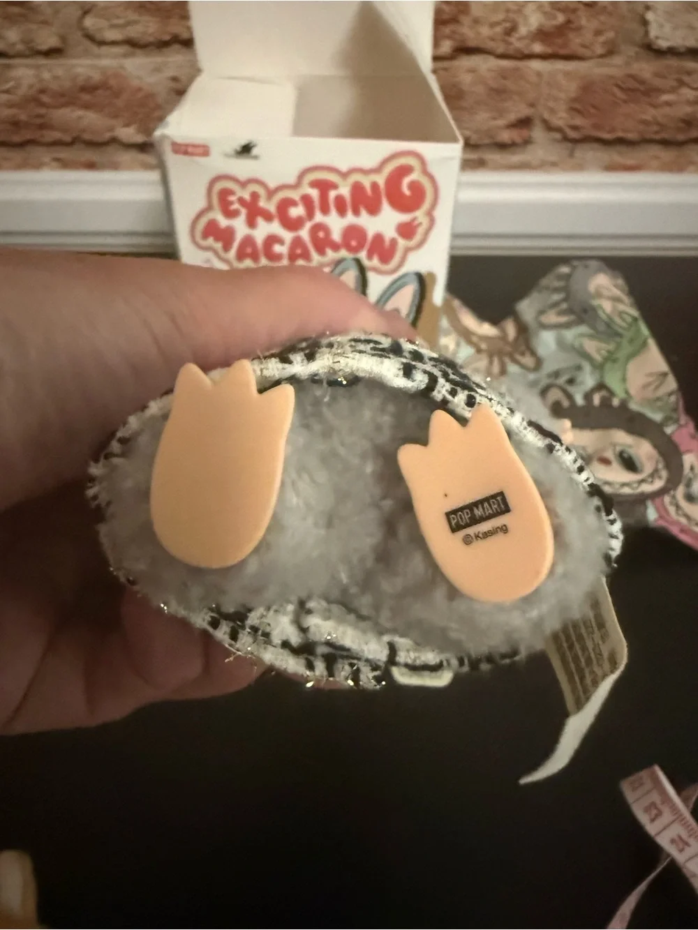 Labubu Exciting Macron Pop Mart The Monsters- Sesame Bean with Chanel glasses